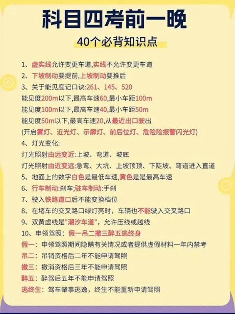 科目一：安全驾驶第一步